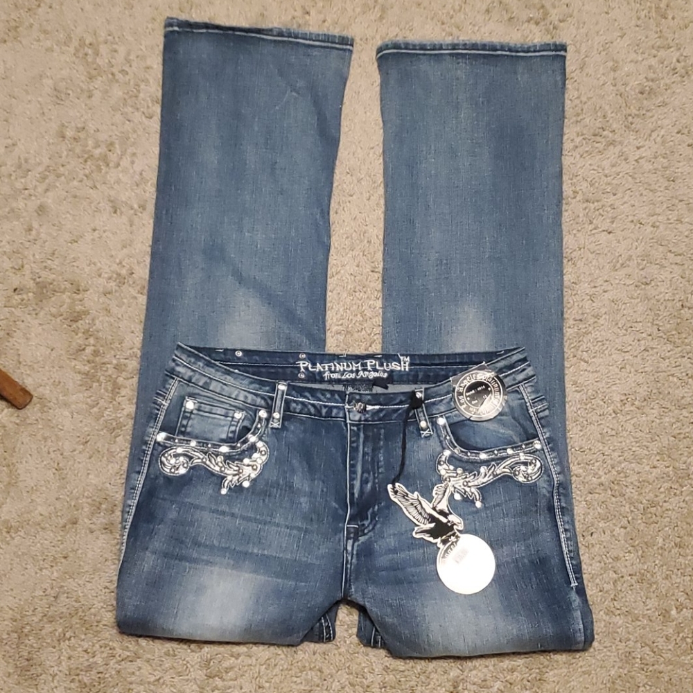 NWT Platinum Plush Jeans